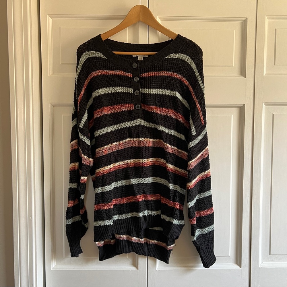 American Eagle waffle knit Henley